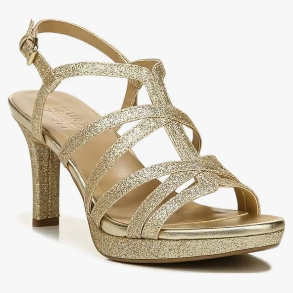 Shoes - Naturalizer Baylor Gold Sandals. Size 8.5M. New! Price $48, I purchased for $89.